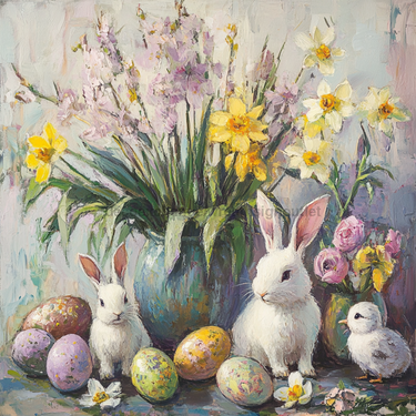 Easter Sign, Easter Florals,, DCO-12799, Sign For Wreath, 10x10
